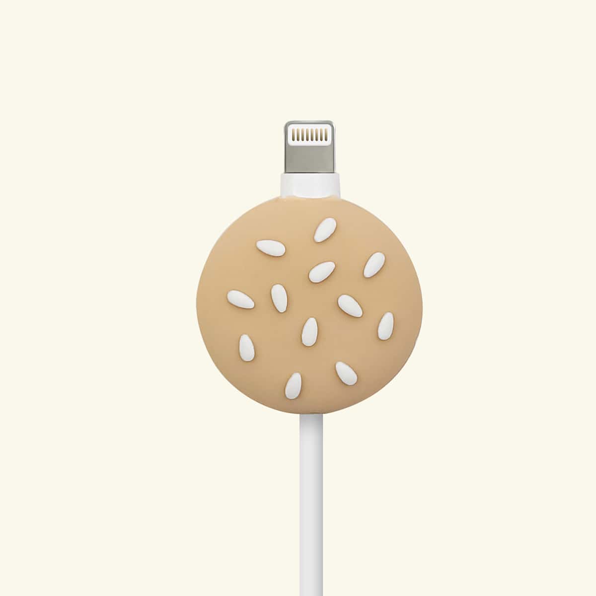 

Cookie Shaped Phone Cable Protector, Khaki