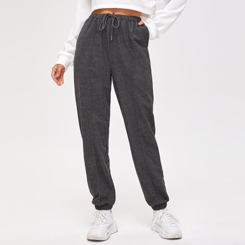 

Drawstring Sweat Joggers, Dark grey