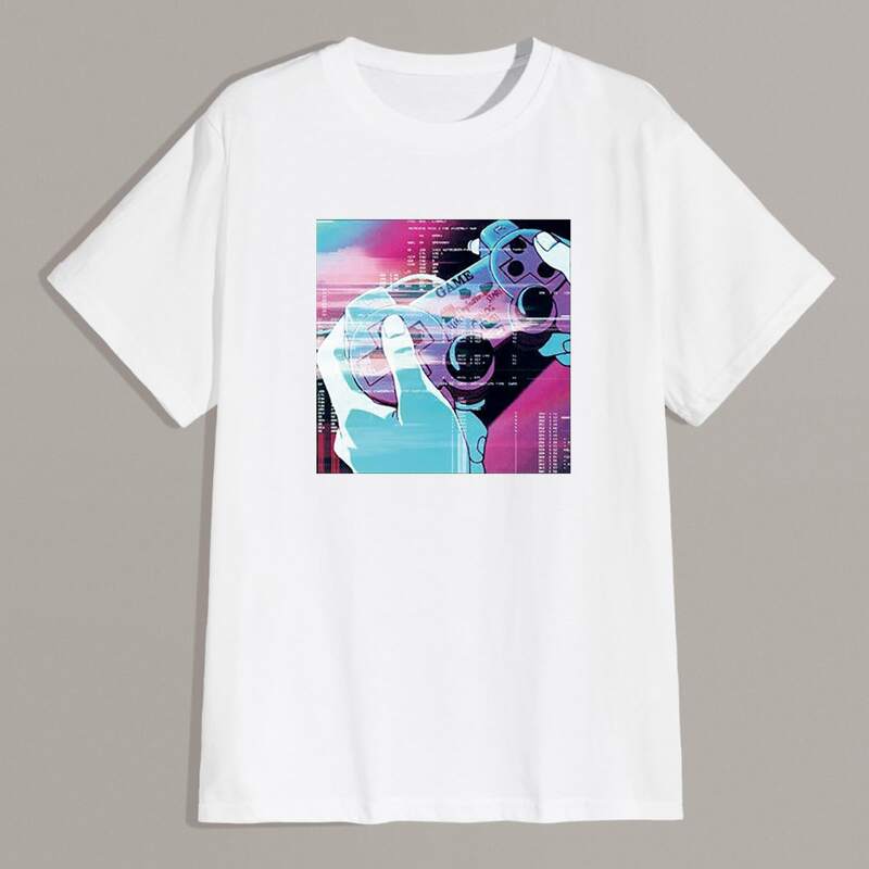 

Guys Graphic Print Tee, White