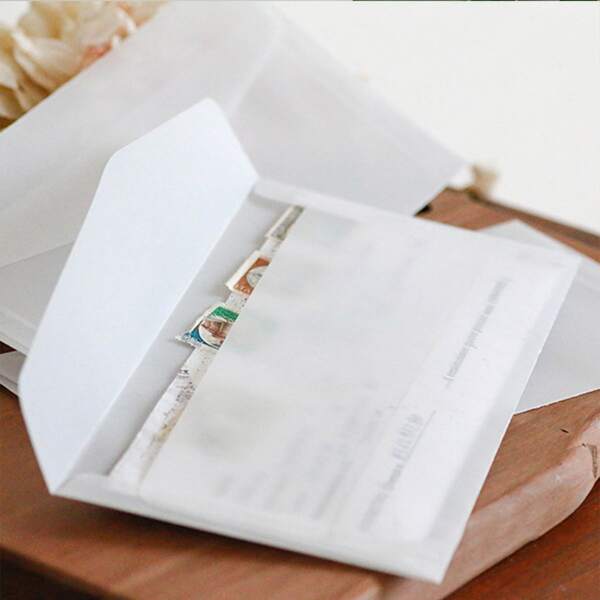 

5pcs Plain Envelope, White