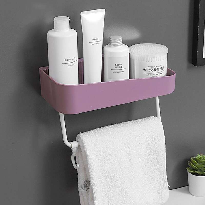 

1pc Multifunction Bathroom Storage Rack, Purple
