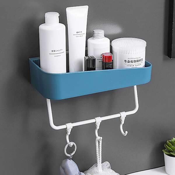 

1pc Multifunction Bathroom Storage Rack, Blue