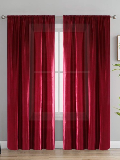 سحابة نصفية، ستارة بسيطة عصرية، ناعمة، خامة تحتية من الستان، تشطيب سادة