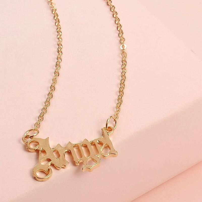 

Letter Pendant Necklace, Gold