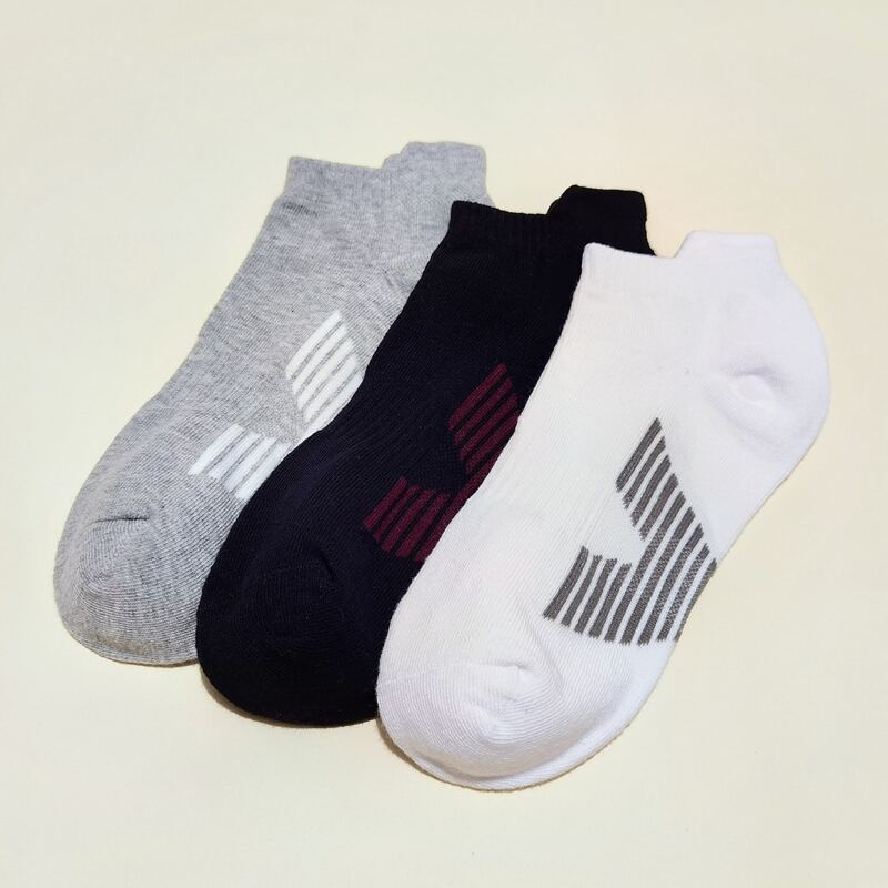 

3pairs Guys Striped Pattern Socks, Multicolor