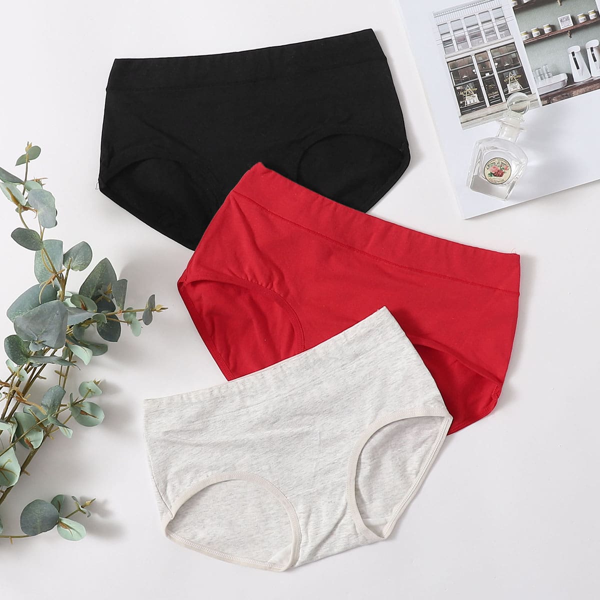 

3pack Simple Panty Set, Multicolor