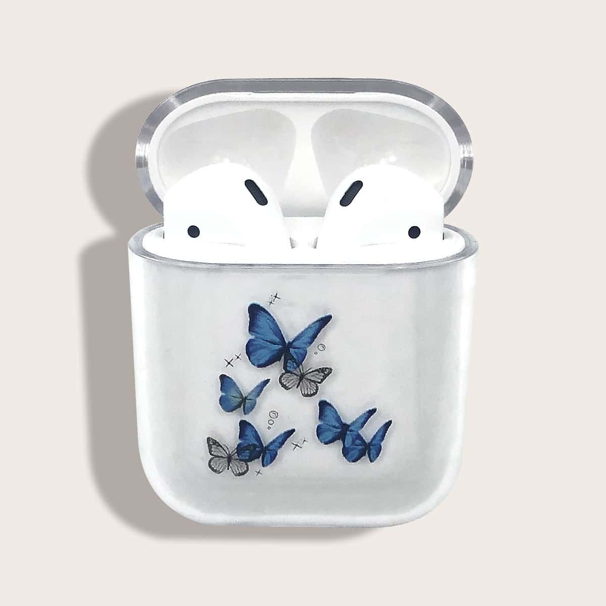 

Butterfly Pattern Clear Airpods Case