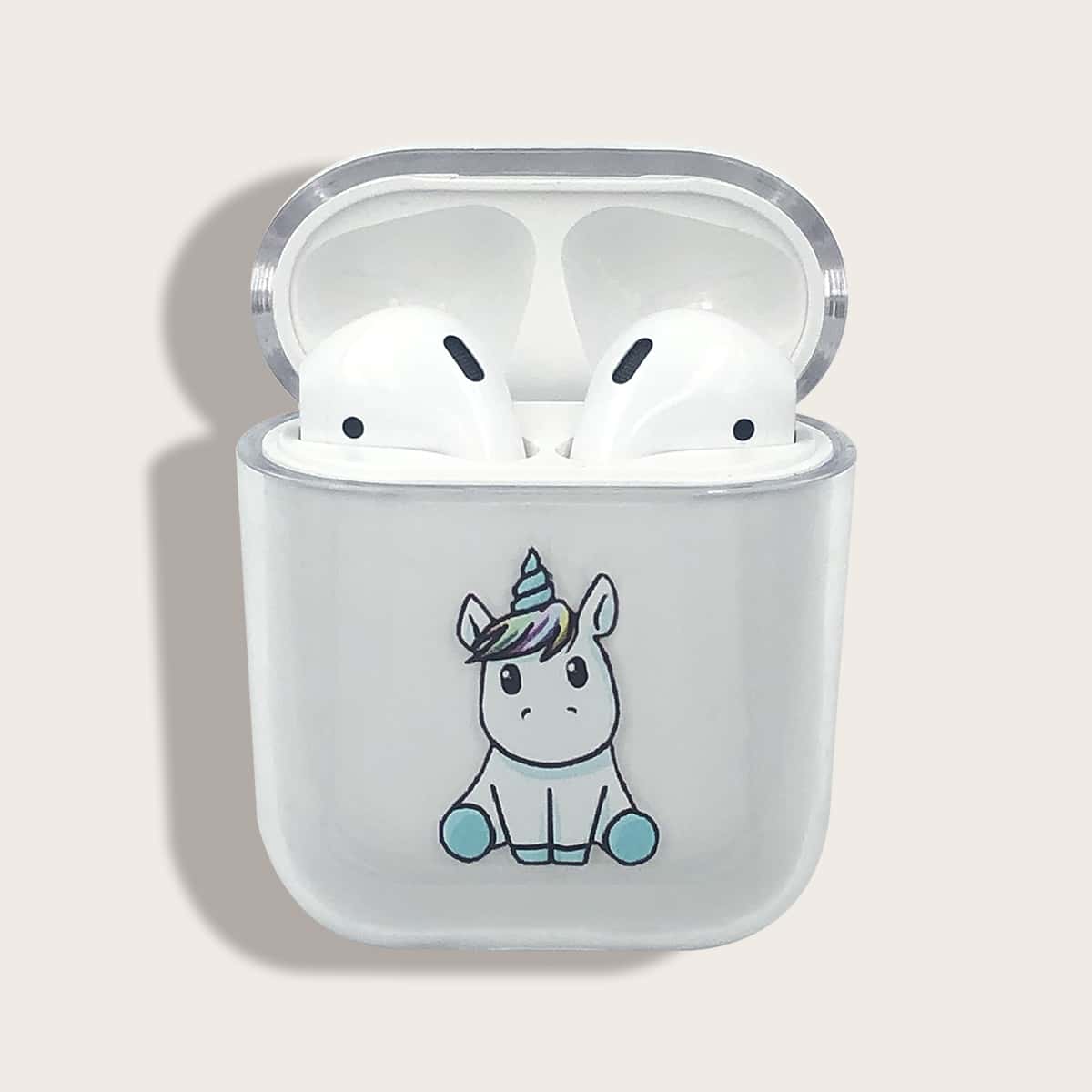 

Unicorn Pattern Clear Airpods Case