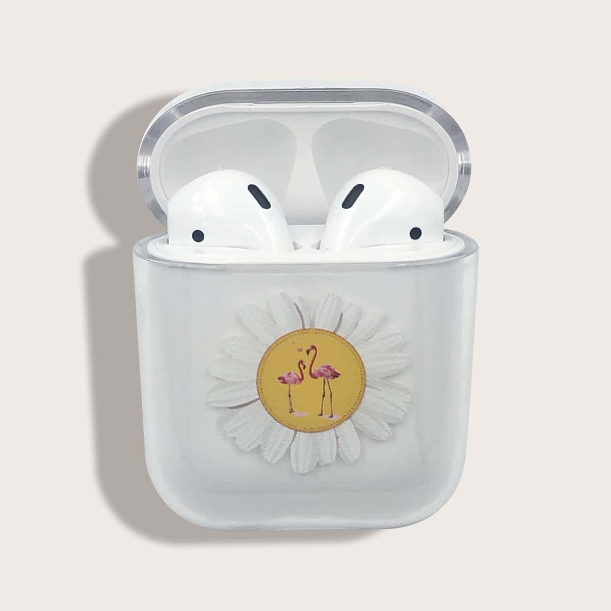 

Flamingo & Daisy Clear Airpods Case