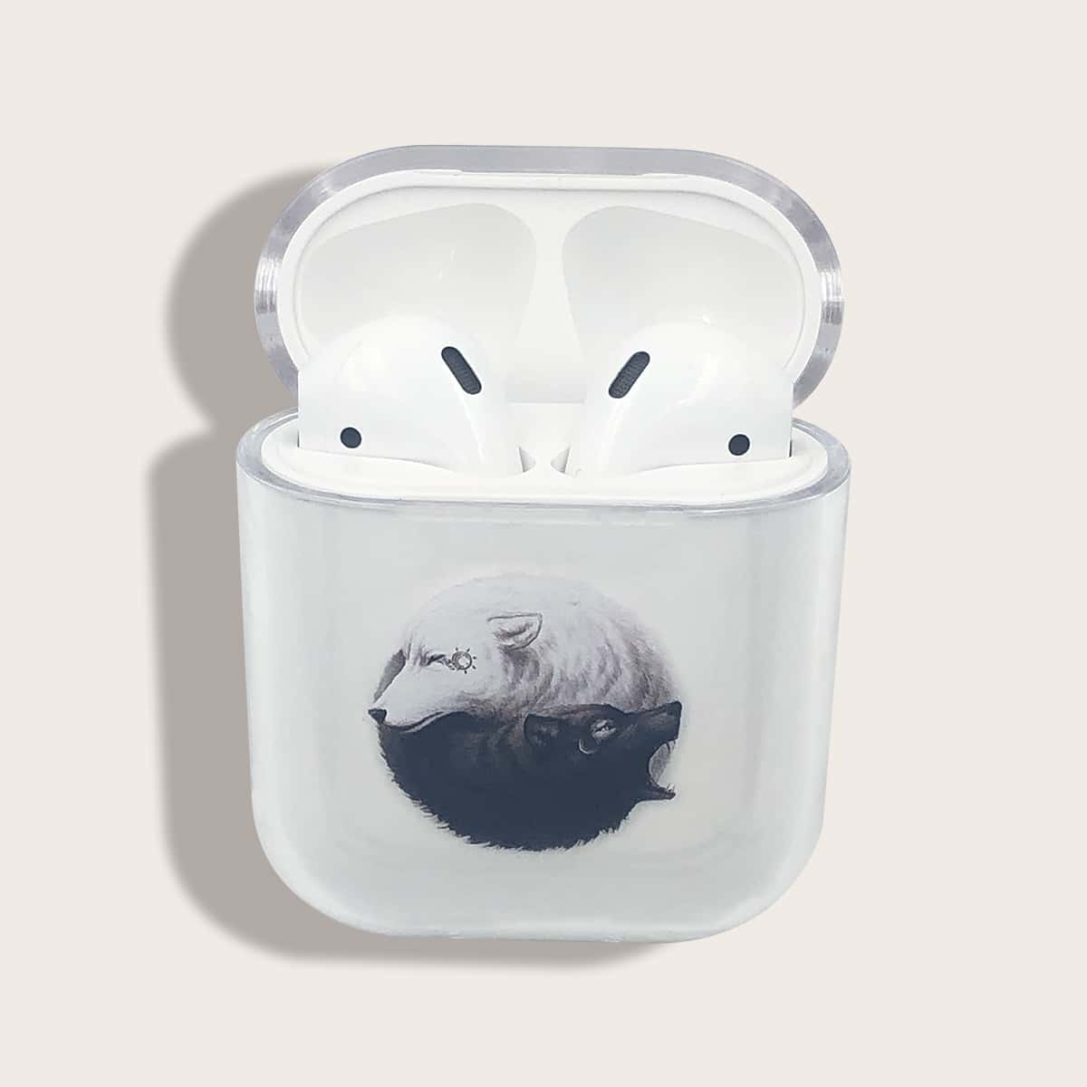 

Wolf Clear Airpods Case