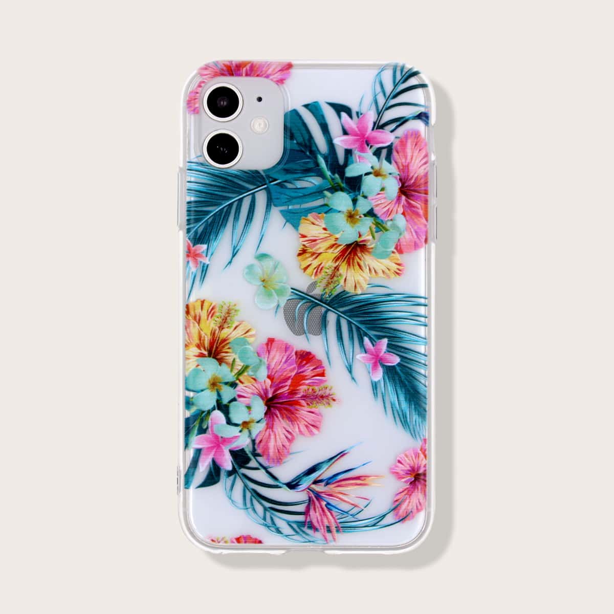 

Tropical Plants Clear iPhone Case, Multicolor