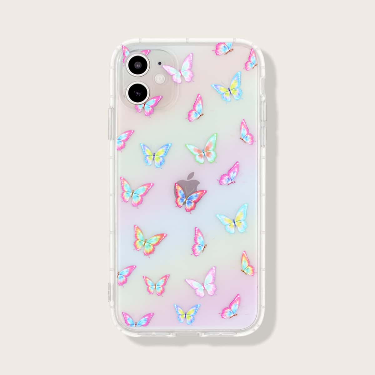 

Butterfly Print Clear iPhone Case