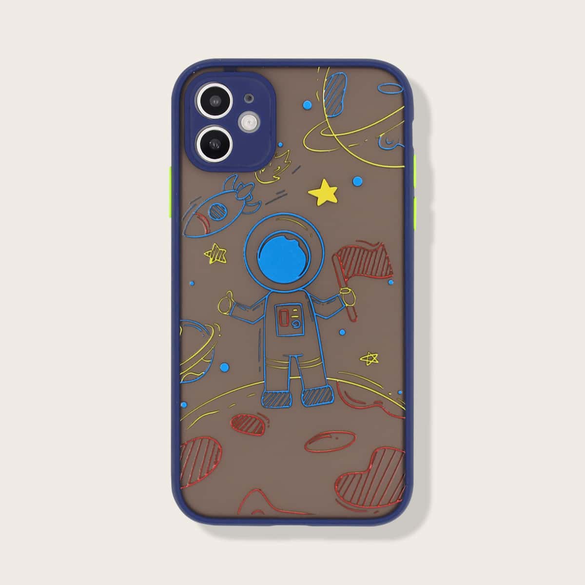 

Astronaut Contrast Frame iPhone Case, Multicolor