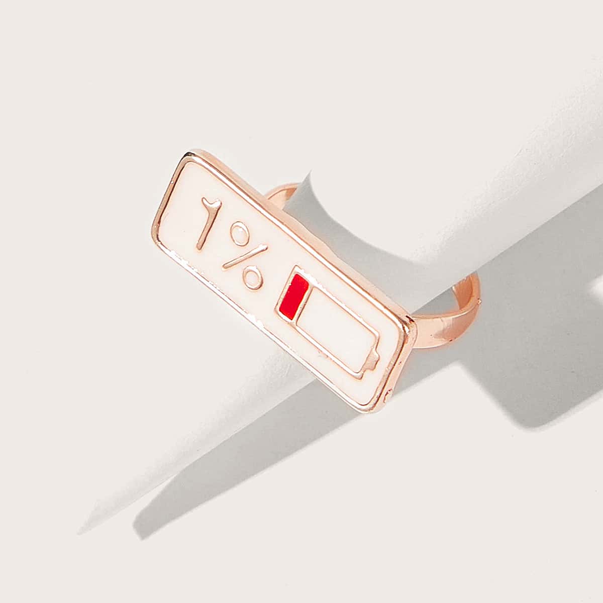 

Low Battery Ring, Rose gold
