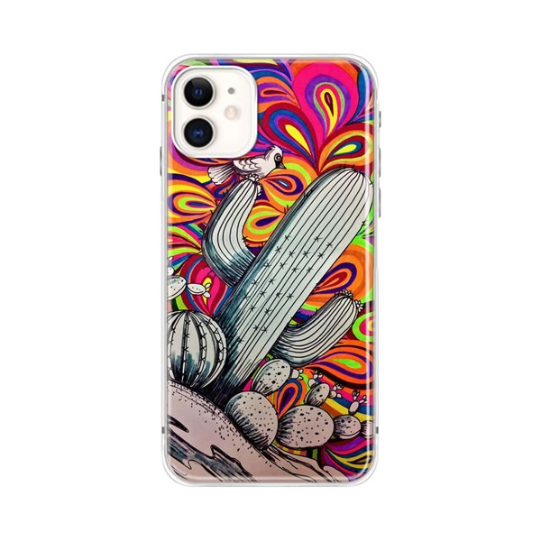 

Cactus Pattern iPhone Case, Multicolor