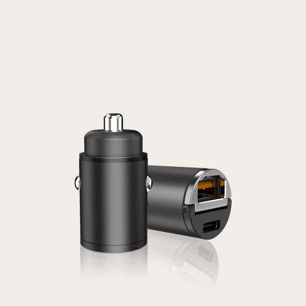 

Mini Car Charger, Dark grey