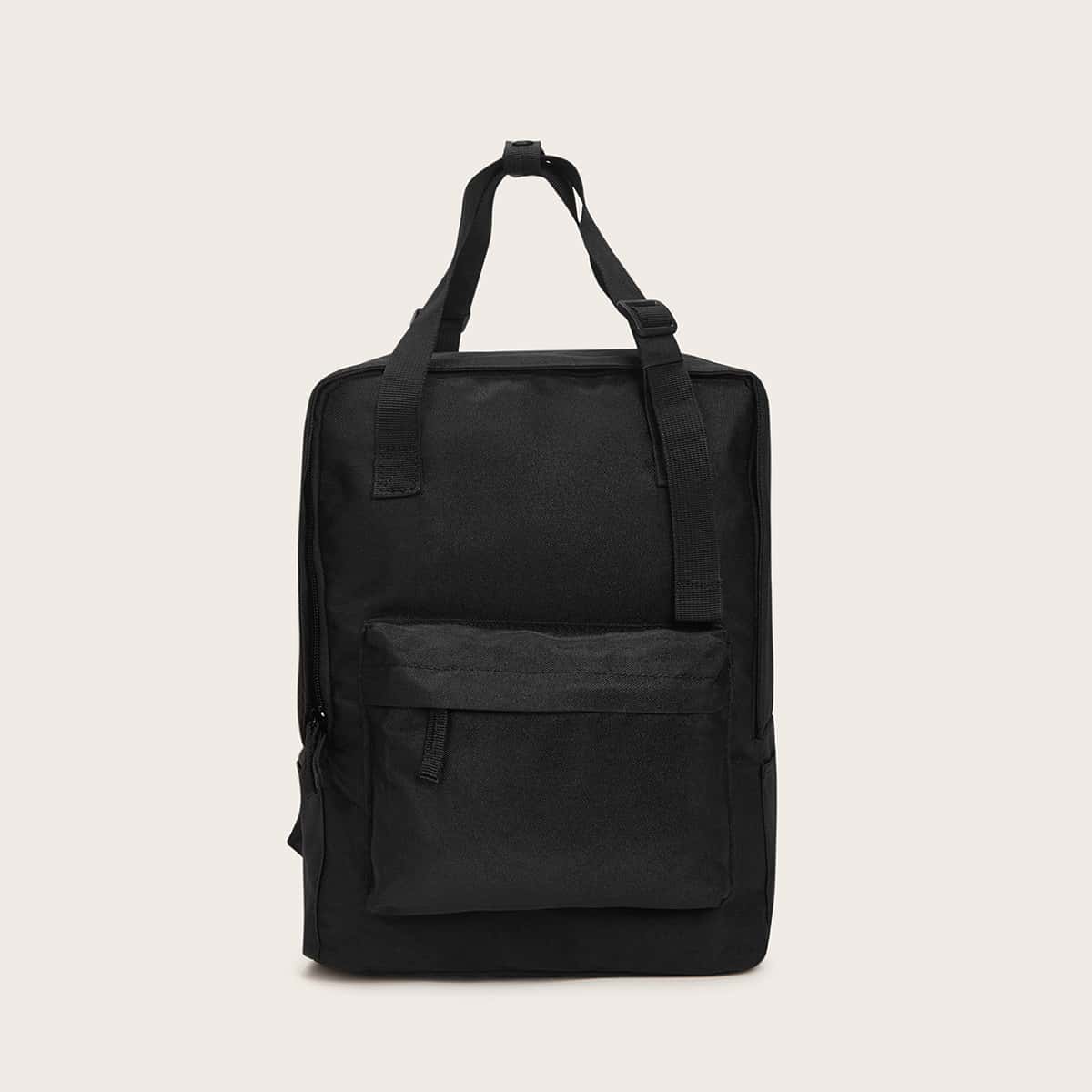 

Minimalist Zip Backpack, Black