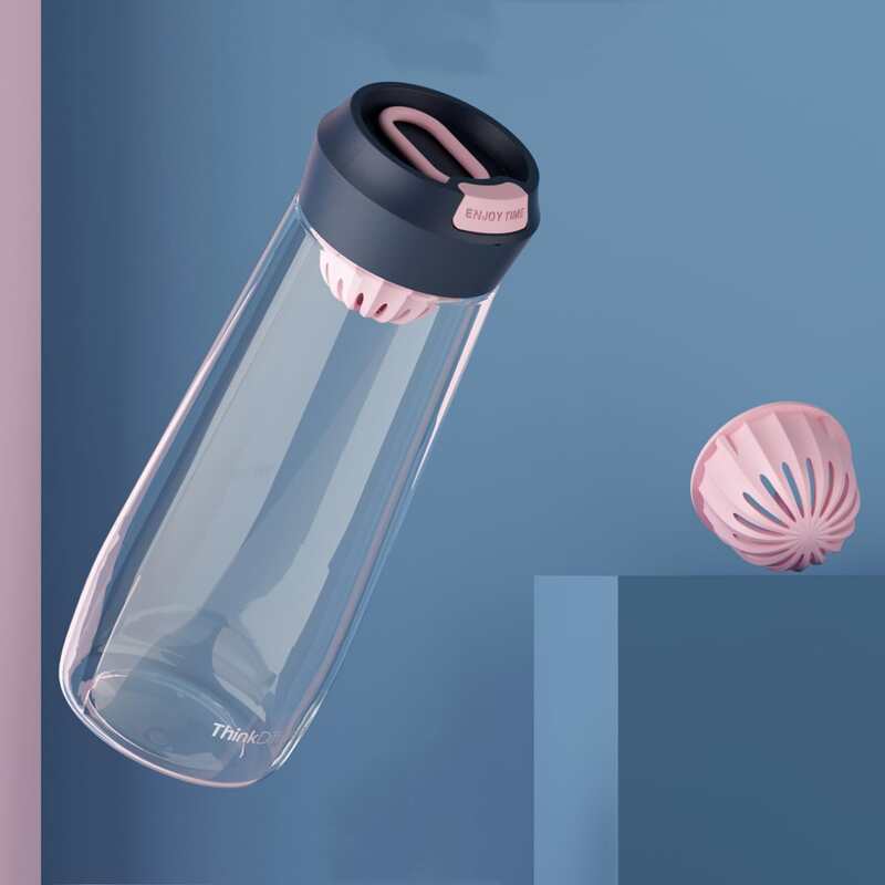 

1pc Clear Tritan Water Bottle, Blue
