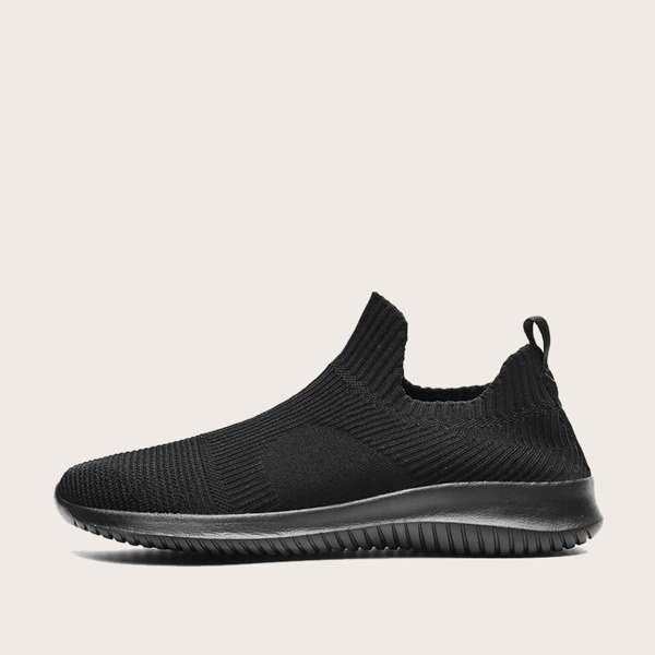 

Men Wide Fit Slip On Sneakers, Black