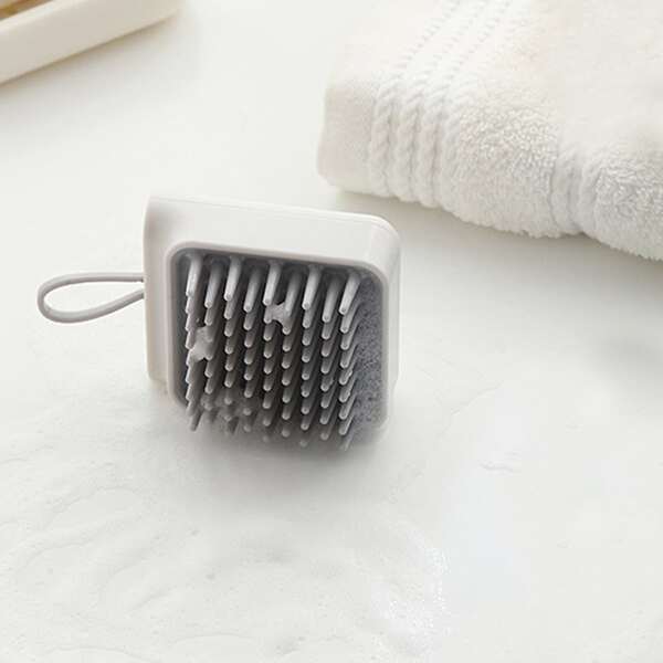 

1pc Solid Shampoo Brush, White