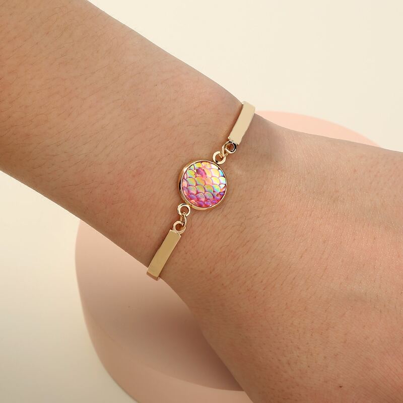 

Round Decor Bracelet, Gold