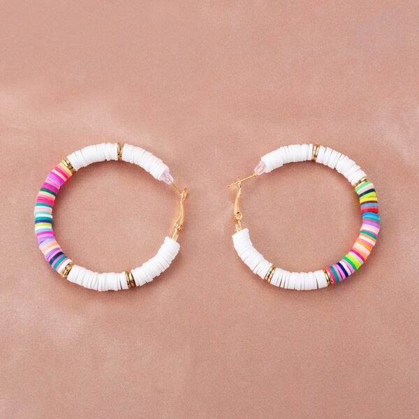

Beaded Hoop Earrings, Multicolor