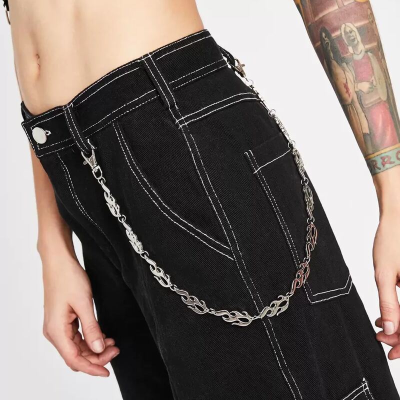 

Flame Chain Belt, Silver