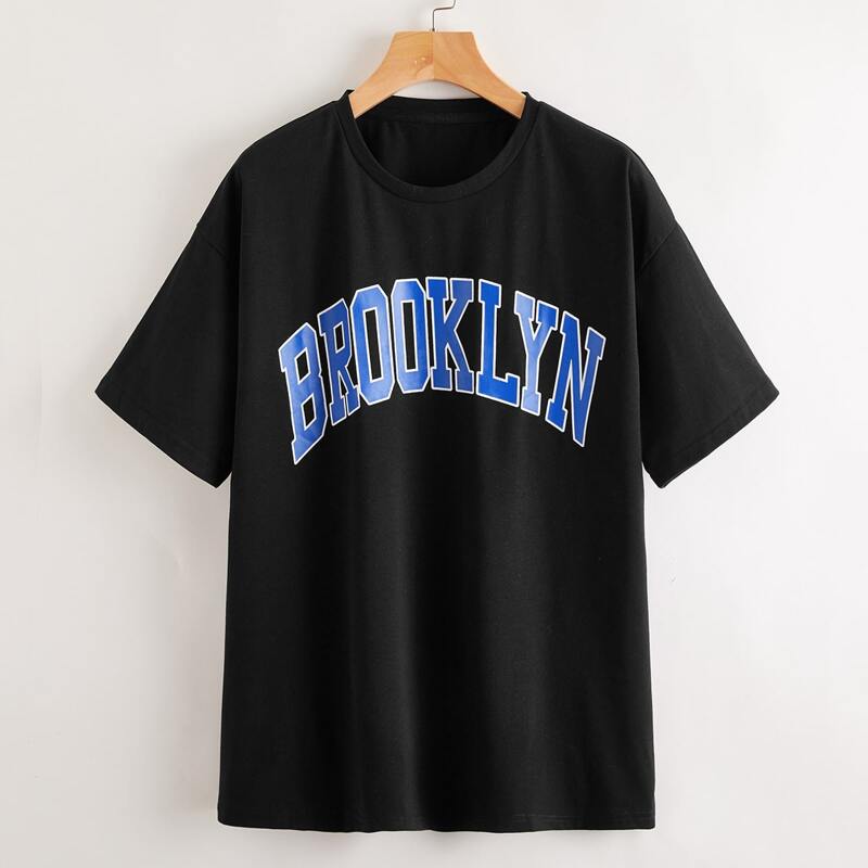 

Letter Graphic Tee, Black