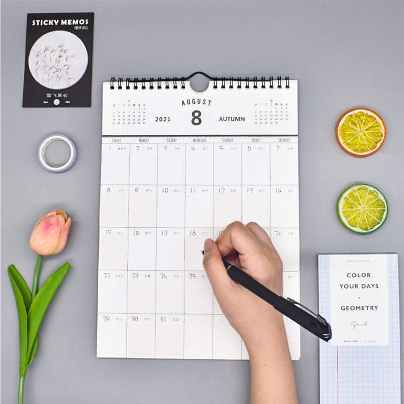 

1pc Spiral Plan Notebook, White
