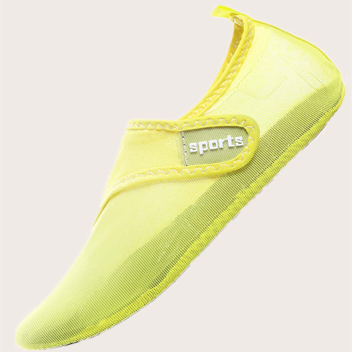 

Men Velcro Strap Water Shoes, Yellow