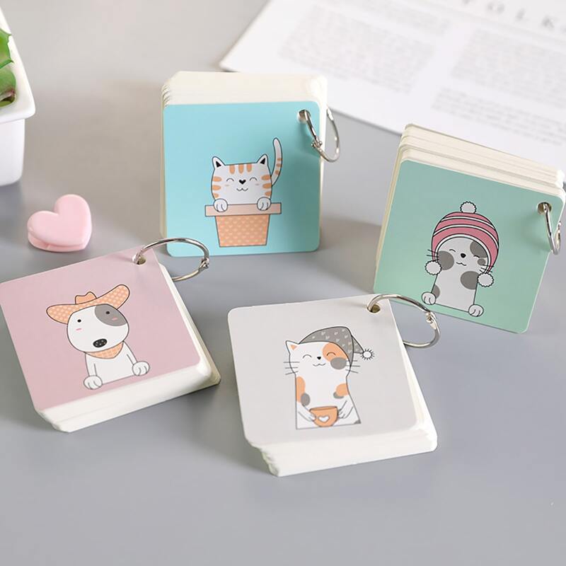 

2packs Cartoon Graphic Random Ring Memo Pad, Multicolor