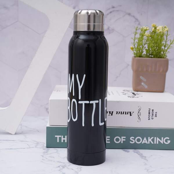 

Slogan Graphic Vacuum Cup, Black