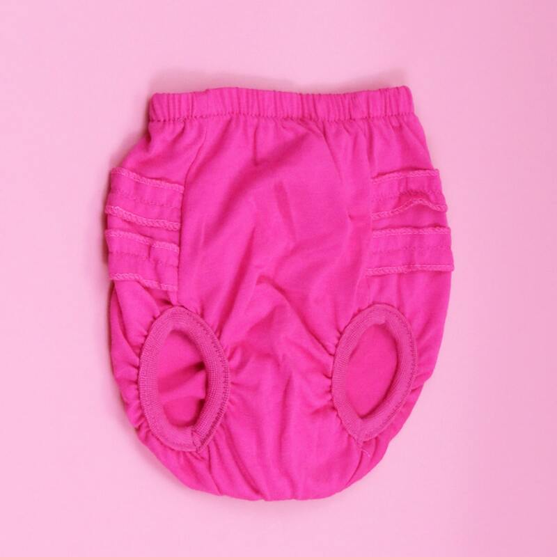 

Solid Dog Sanitary Pant, Hot pink