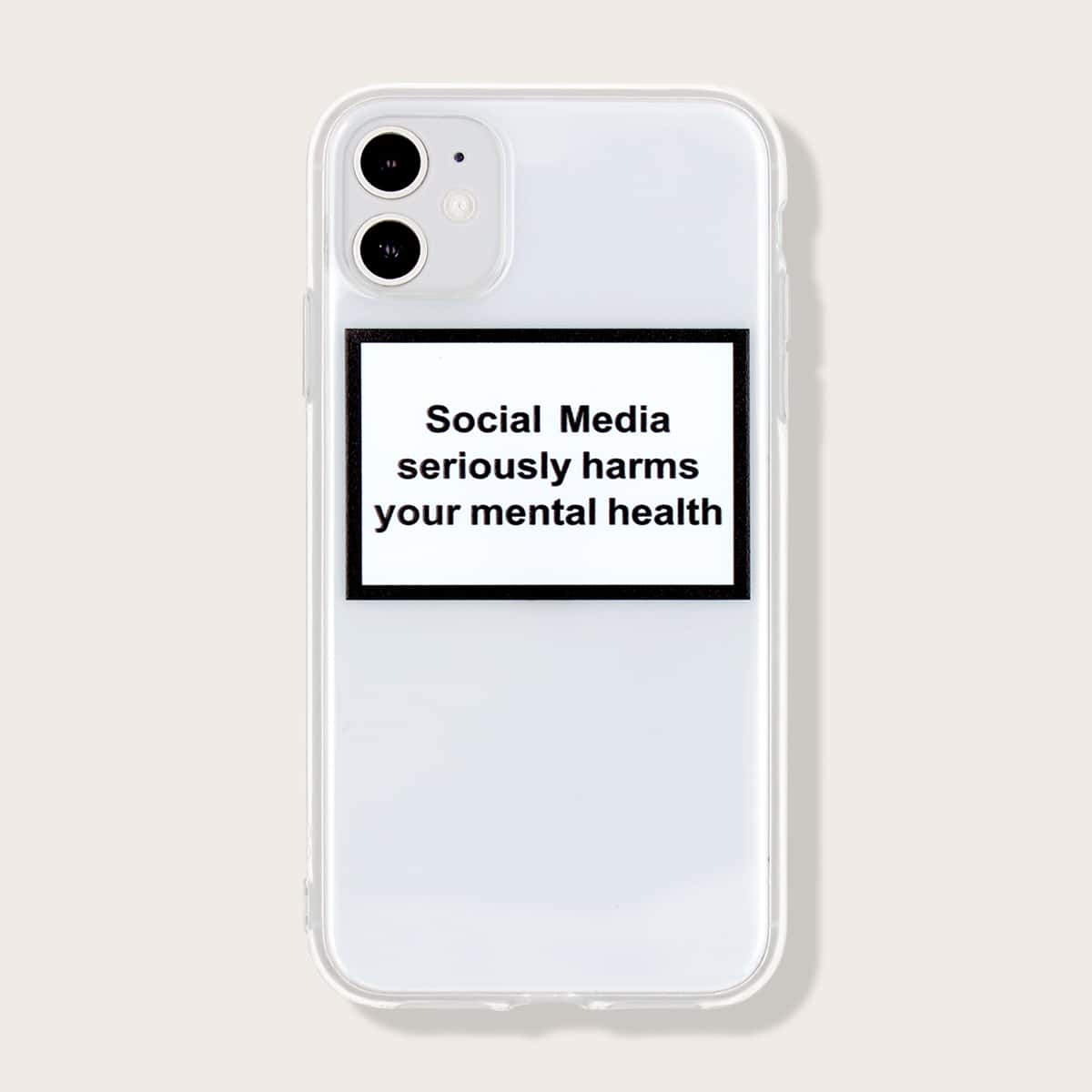 

Social Media Clear iPhone Cellphone Case