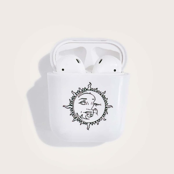 

Sun Airpods Case, White