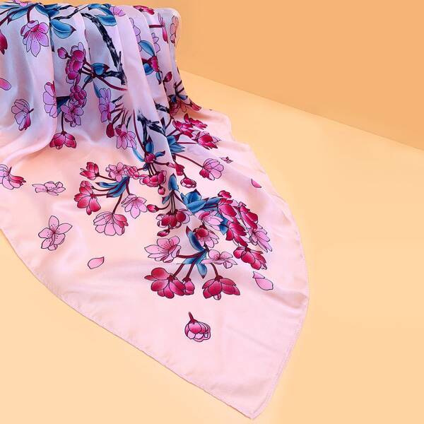 

Flower Pattern Bandana, Pink