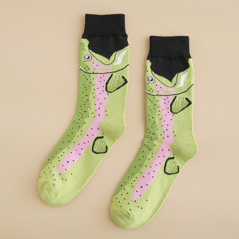 

Guys Cartoon Graphic Socks, Multicolor