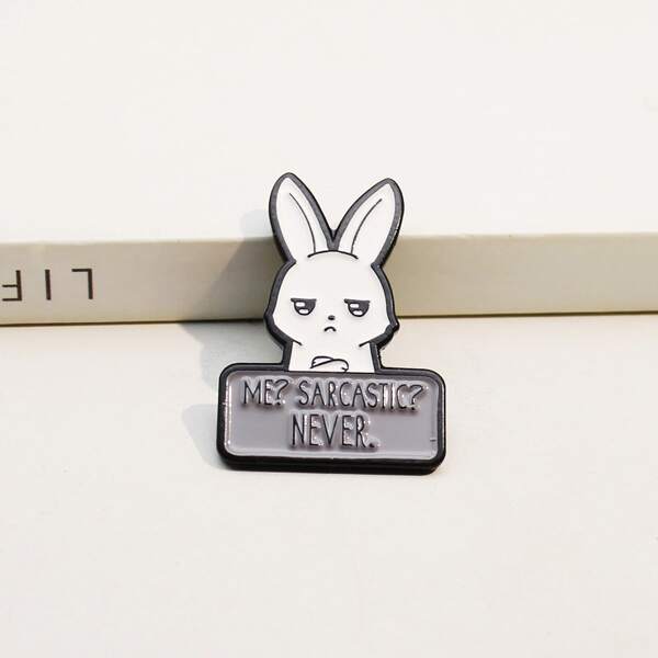 

Rabbit Design Brooch, Multicolor