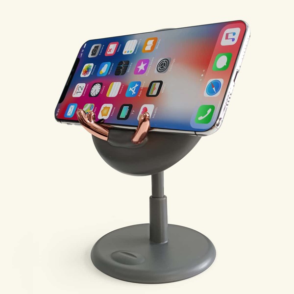 

1pc Desktop Adjustable Phone Holder, Grey