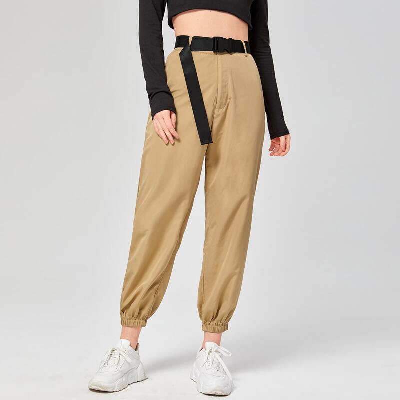 

Belted Carrot Pants, Khaki