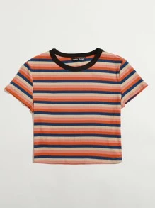 Muchica Rib-knit Colourful Striped Top - Multicolor - View 4