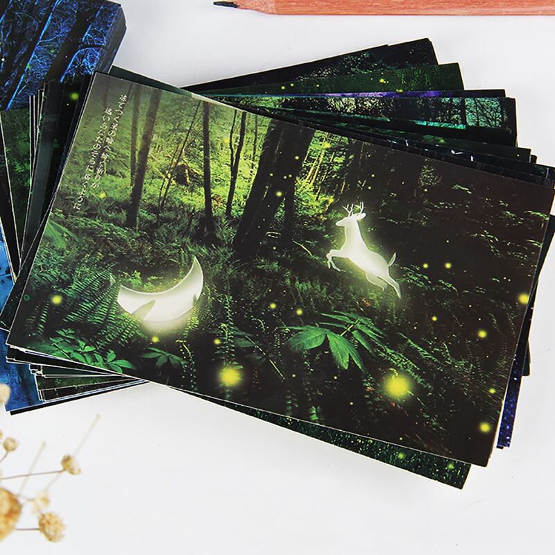 

30sheets Landscape Print Postcard, Multicolor