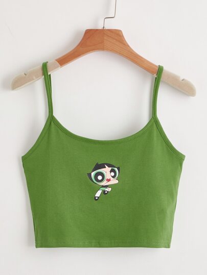 ROMWE X The Powerpuff Girls Crop Cami