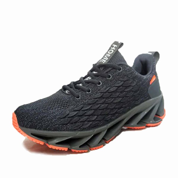 

Men Lace-up Front Fish Scale Sneakers, Grey