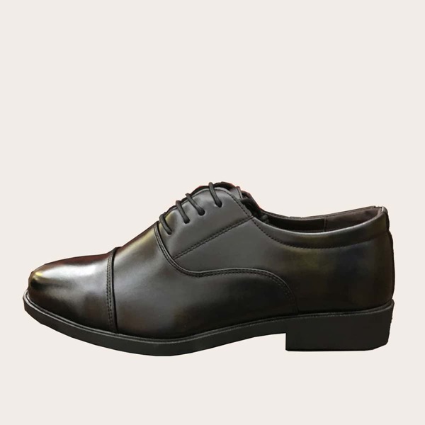 

Men Lace-up Decor Dress Shoes, Black