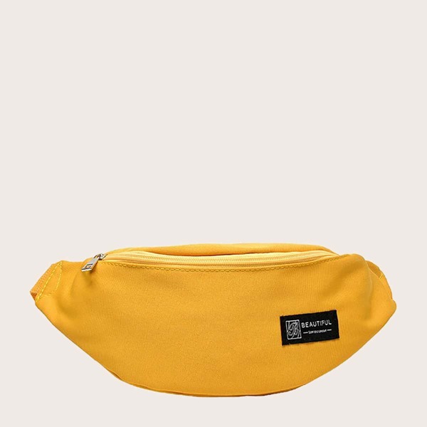 

Letter Patch Fanny Pack, Yellow