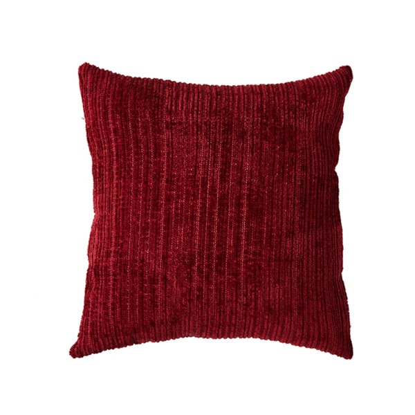 

Solid Color Cushion Cover Without Filler, Burgundy