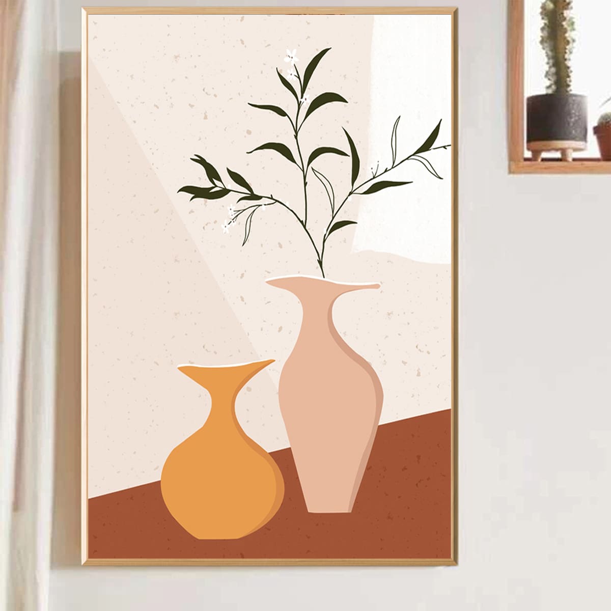 

Vase Print Wall Painting Without Frame, Multicolor