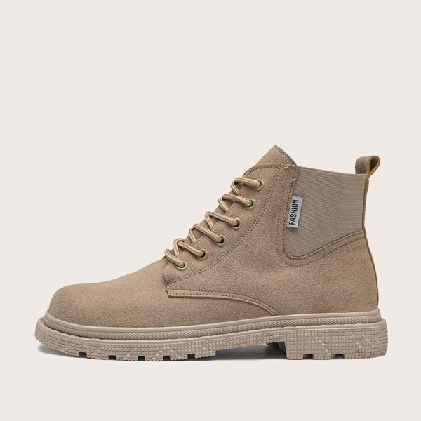 

Men Lace-up Front Ankle Boots, Brown