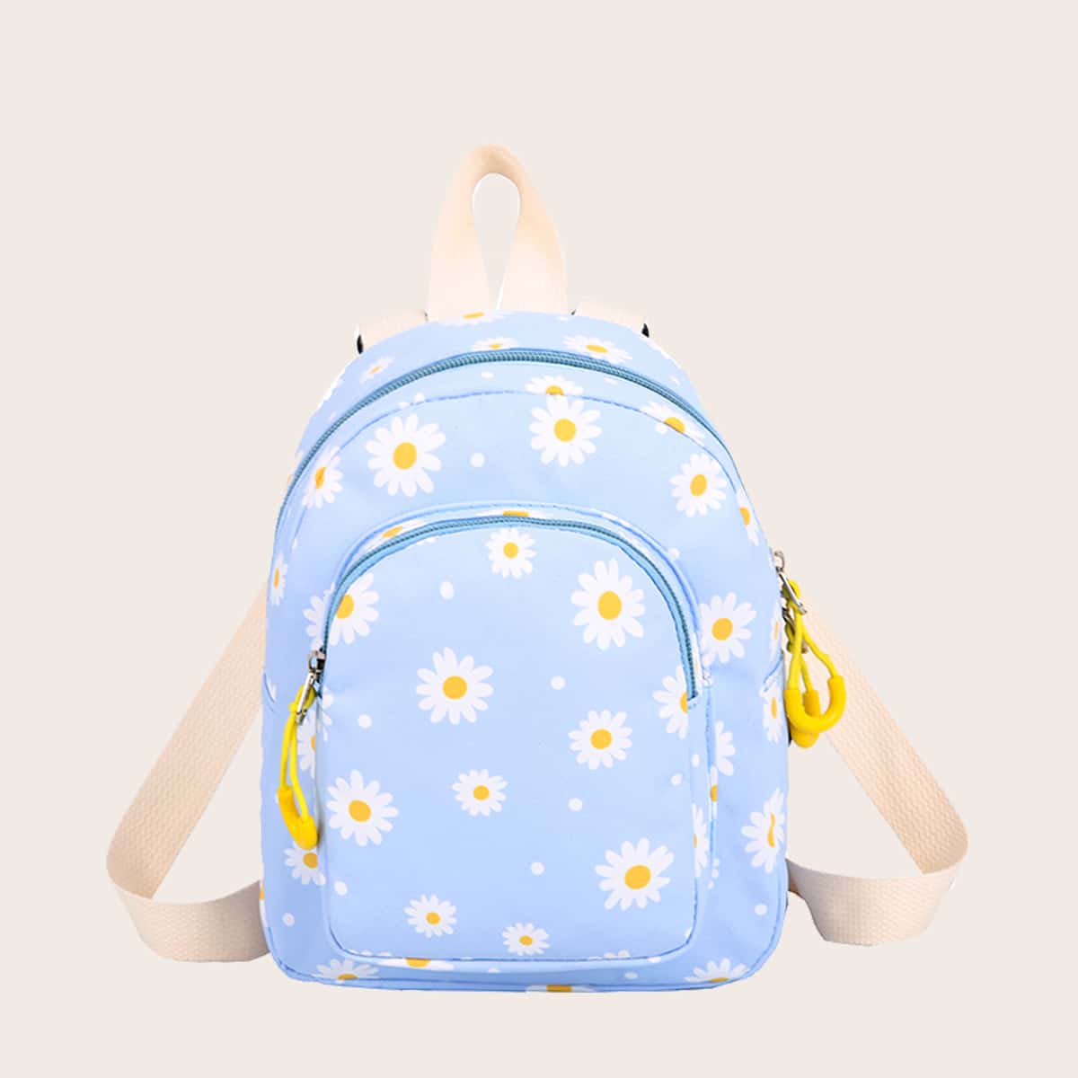 

Floral Decor Backpack, Blue